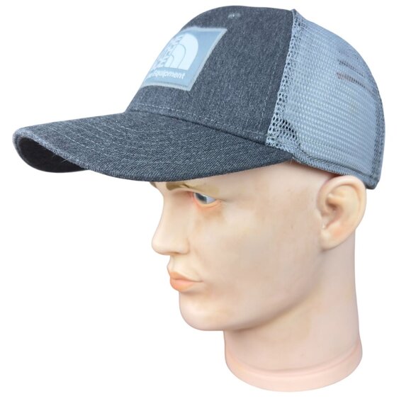 The North Face Fine Alpine Equipment Mesh Back Snapback Cap 2 Tones Gray - Picture 3 of 10